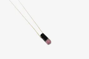 14k Gold Bicolor Tourmaline Necklace