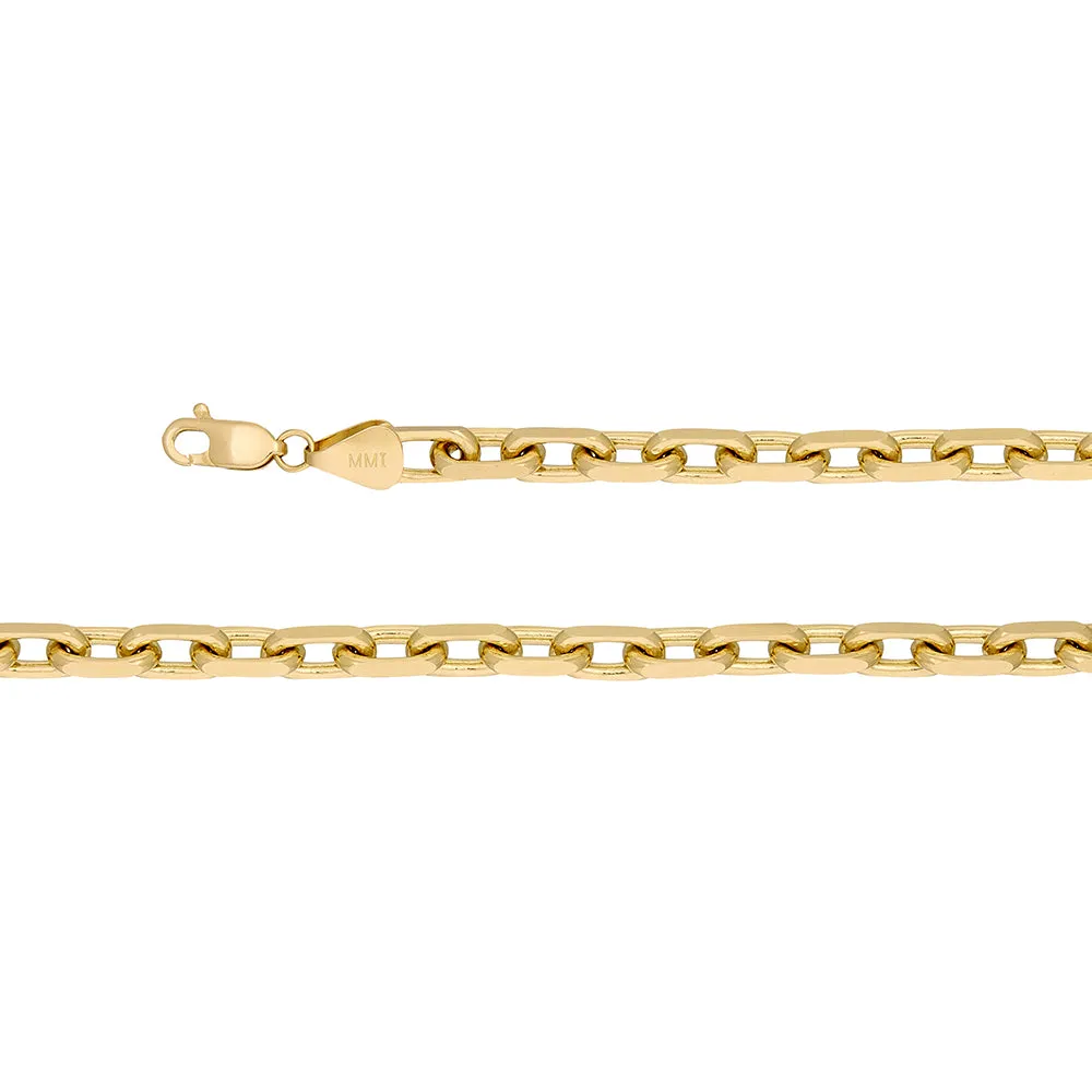 14k Yellow Gold 5.0mm 20 Anchoro Link Chain