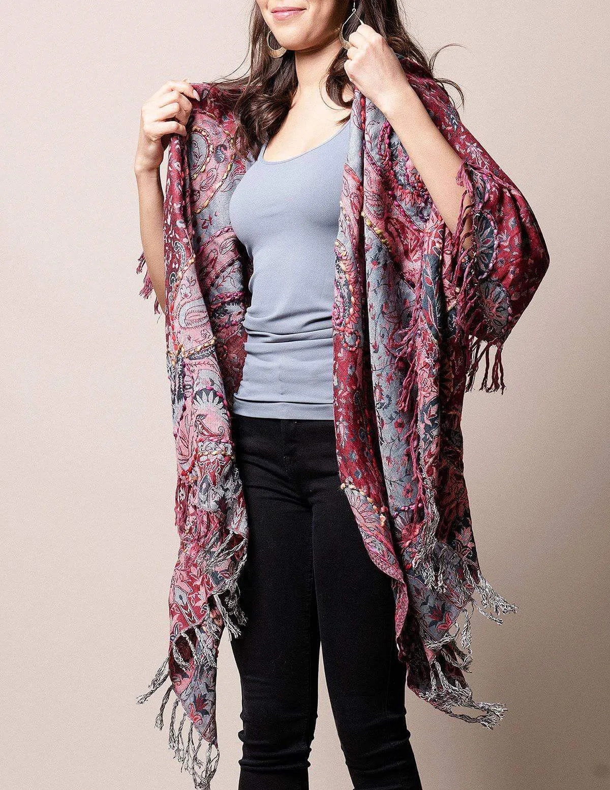 3-in-1 Jaipur Wrap - Graystone