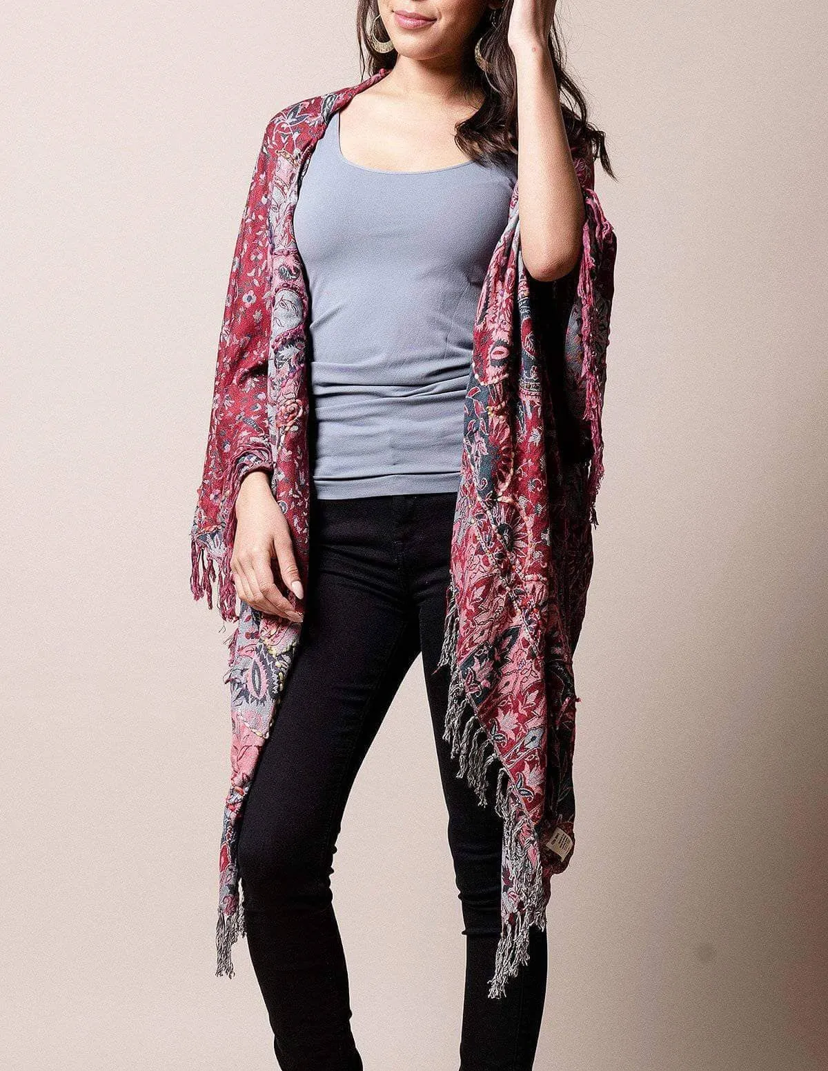 3-in-1 Jaipur Wrap - Graystone