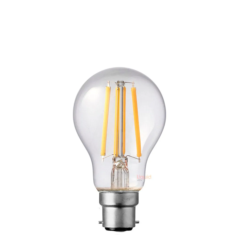 8W GLS LED Bulb B22 Clear in Warm White