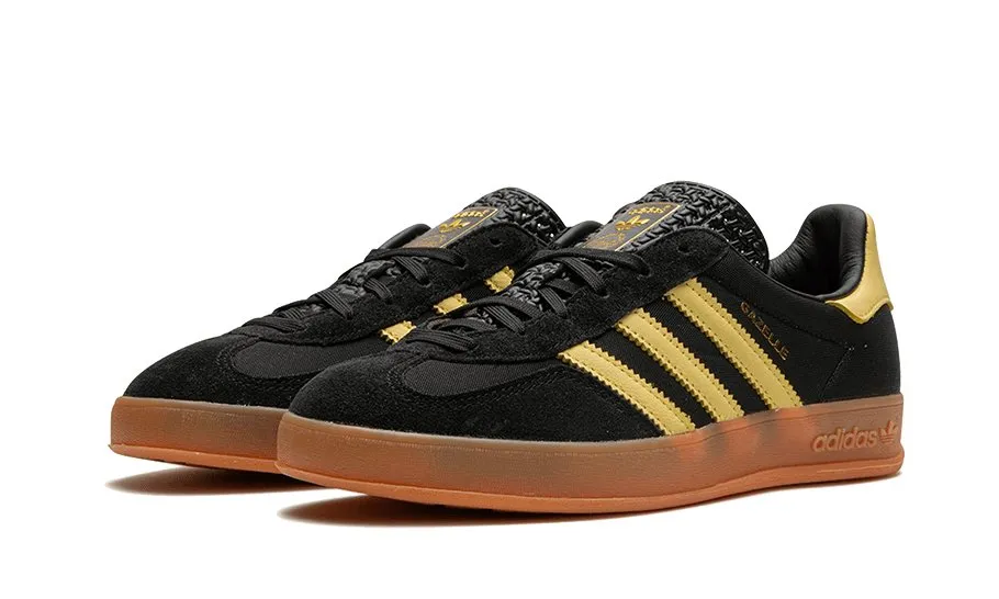 Adidas Gazelle Indoor Core Black Almost Yellow