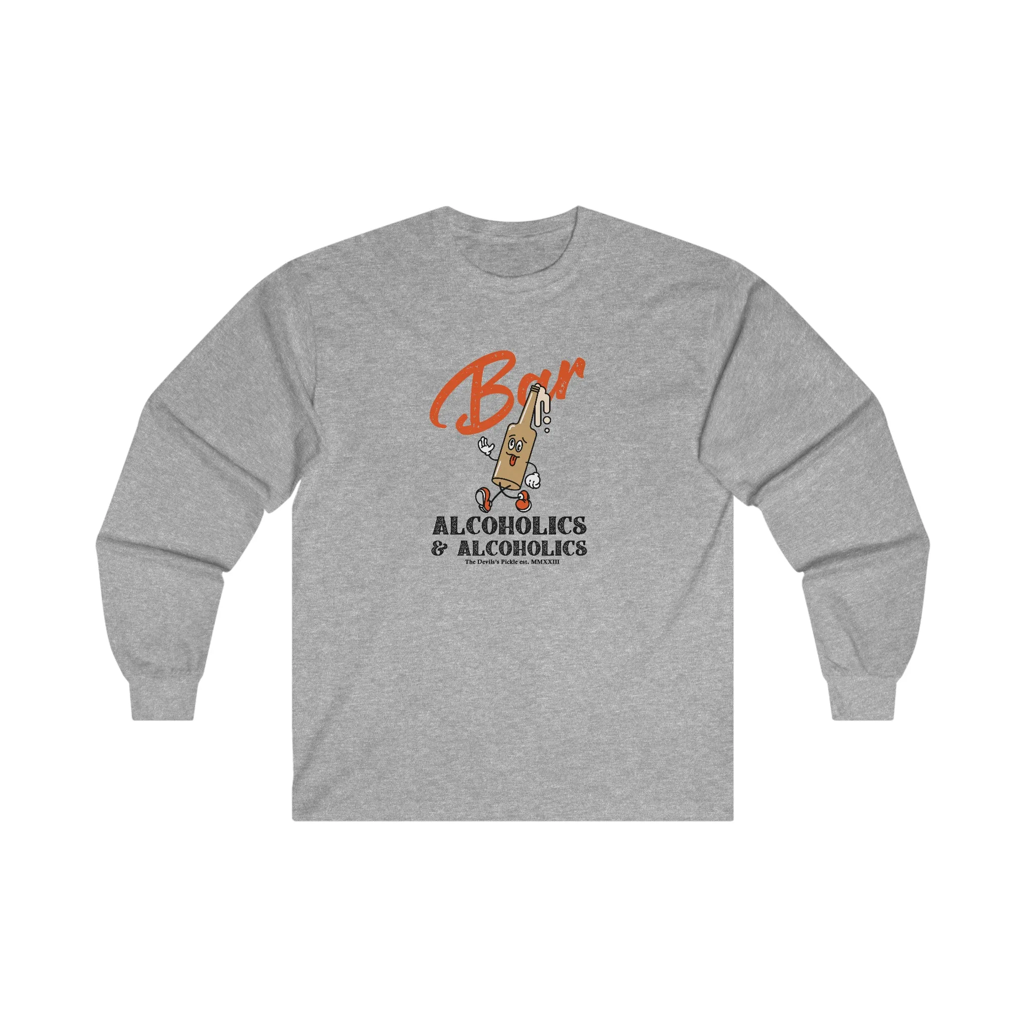 Bar Alcoholics & Alcoholics Long Sleeve Tee