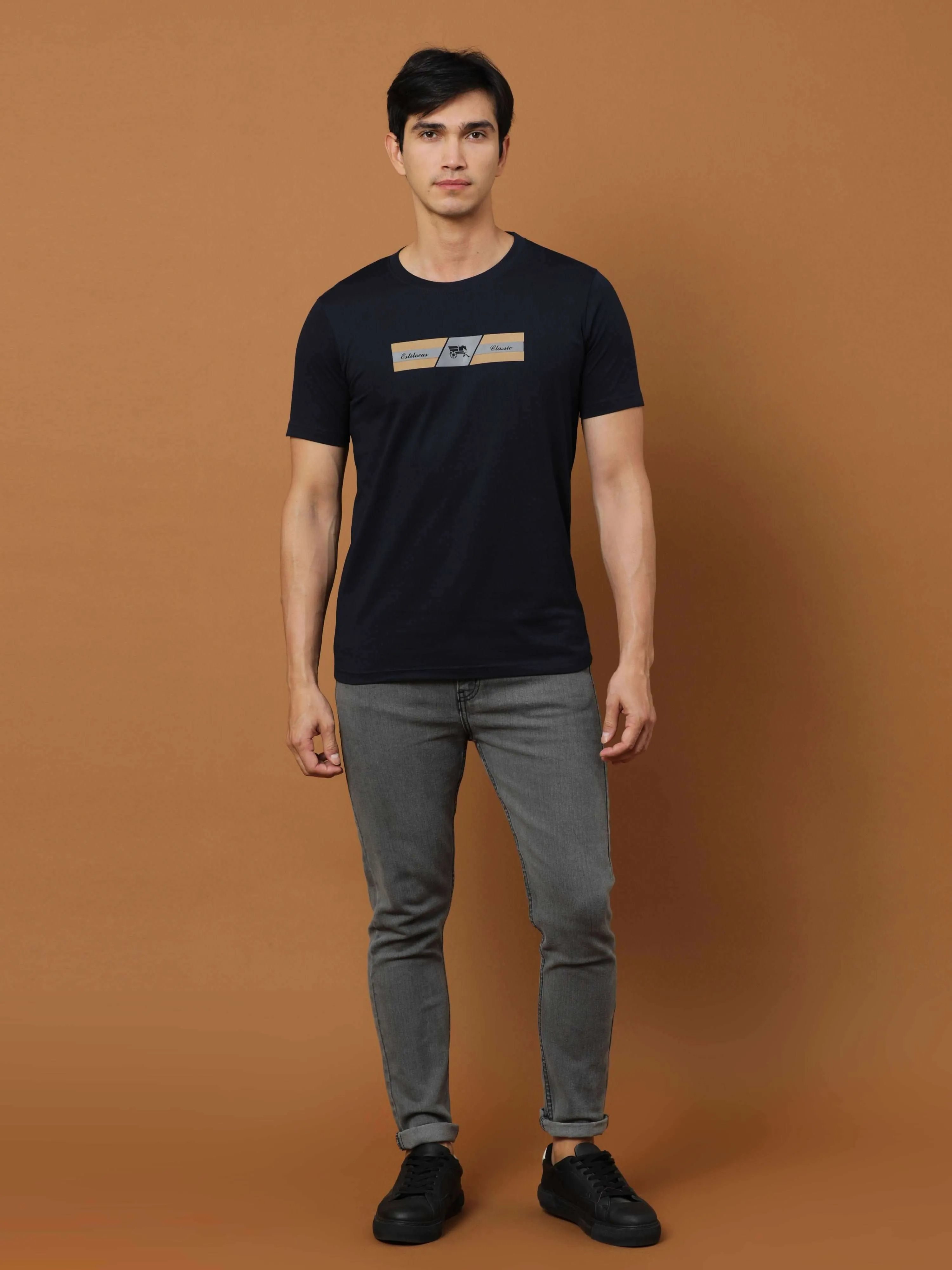 Black Classic Hd Printed T Shirt