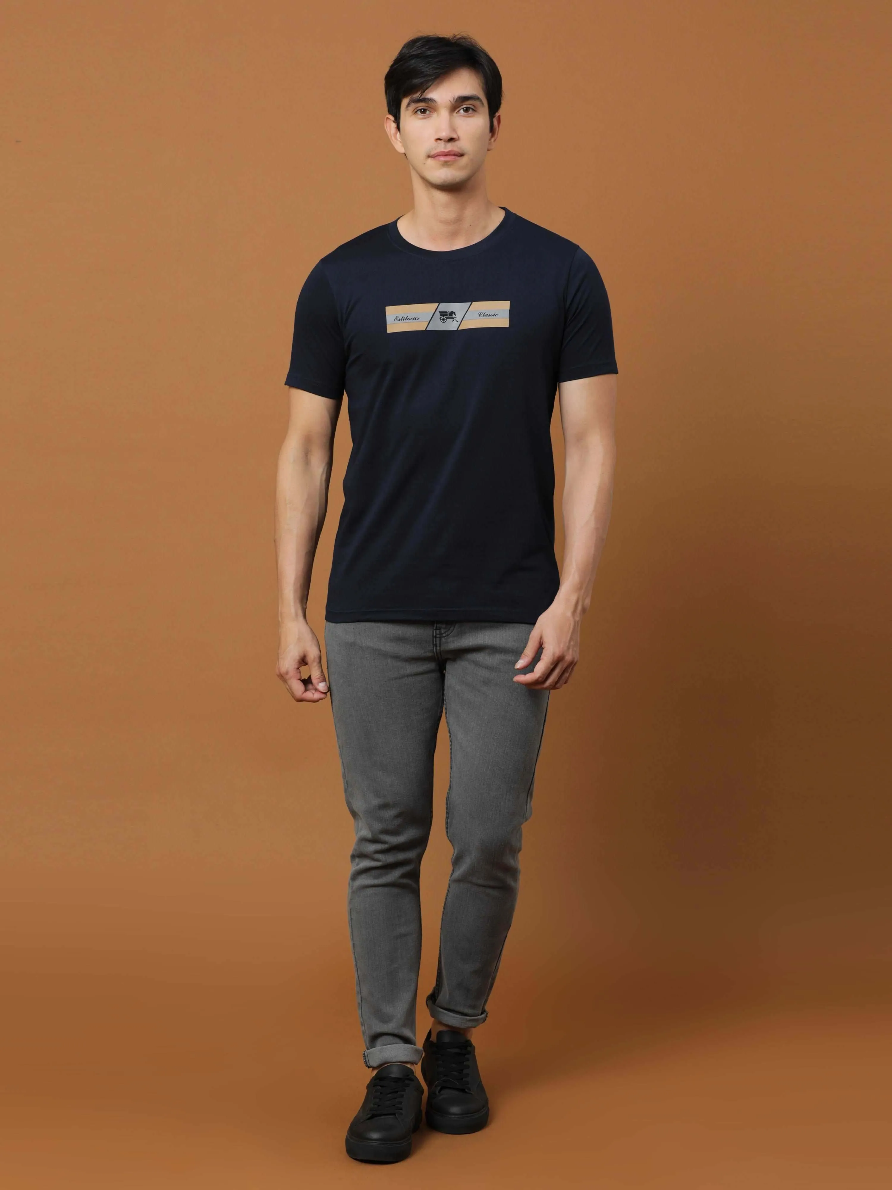 Black Classic Hd Printed T Shirt