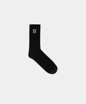 Black Essential Logo Socks