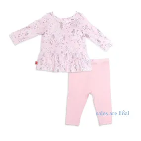 Blossom hollow modal magnetic infant Smocked Top and Leggings - re-loved