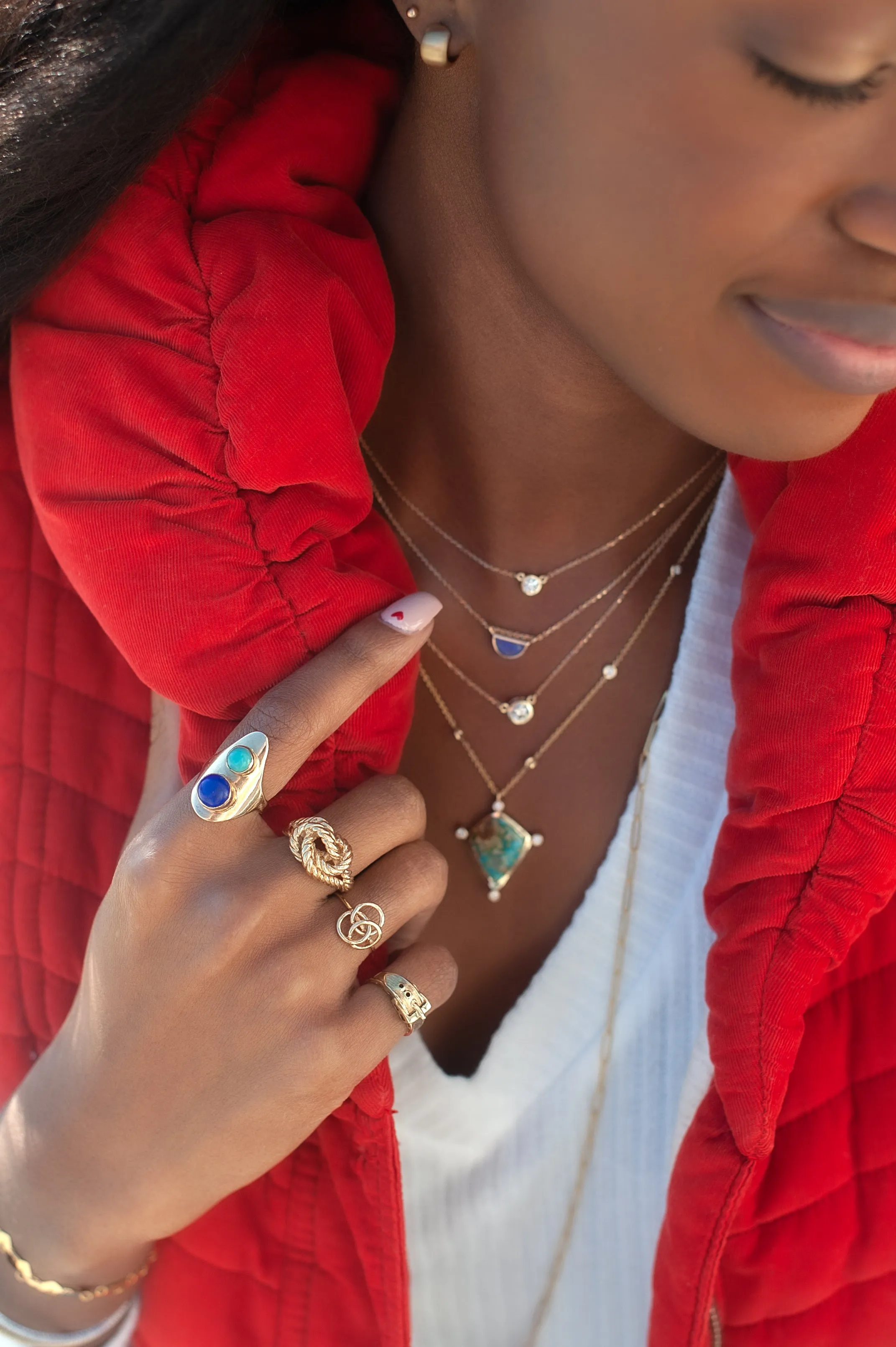 Brushed gold Huggie hoops