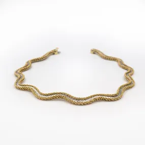 Buccellati 18kt Gold Wave Necklace