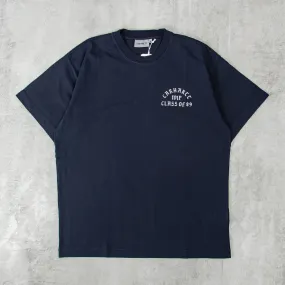 Carhartt WIP Class of 89 Tee - Dark Navy / White