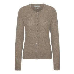 Classic Cardigan Dark Beige