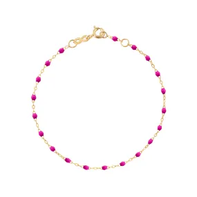 Classic Gigi Candy bracelet, Yellow Gold, 6.7"