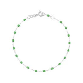 Classic Gigi Green bracelet, White Gold, 6.7"