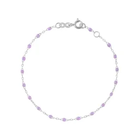 Classic Gigi Lilac bracelet, White Gold, 7.5"