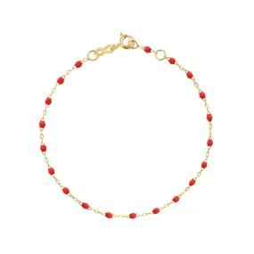 Classic Gigi Poppy bracelet, Yellow Gold, 5.9"