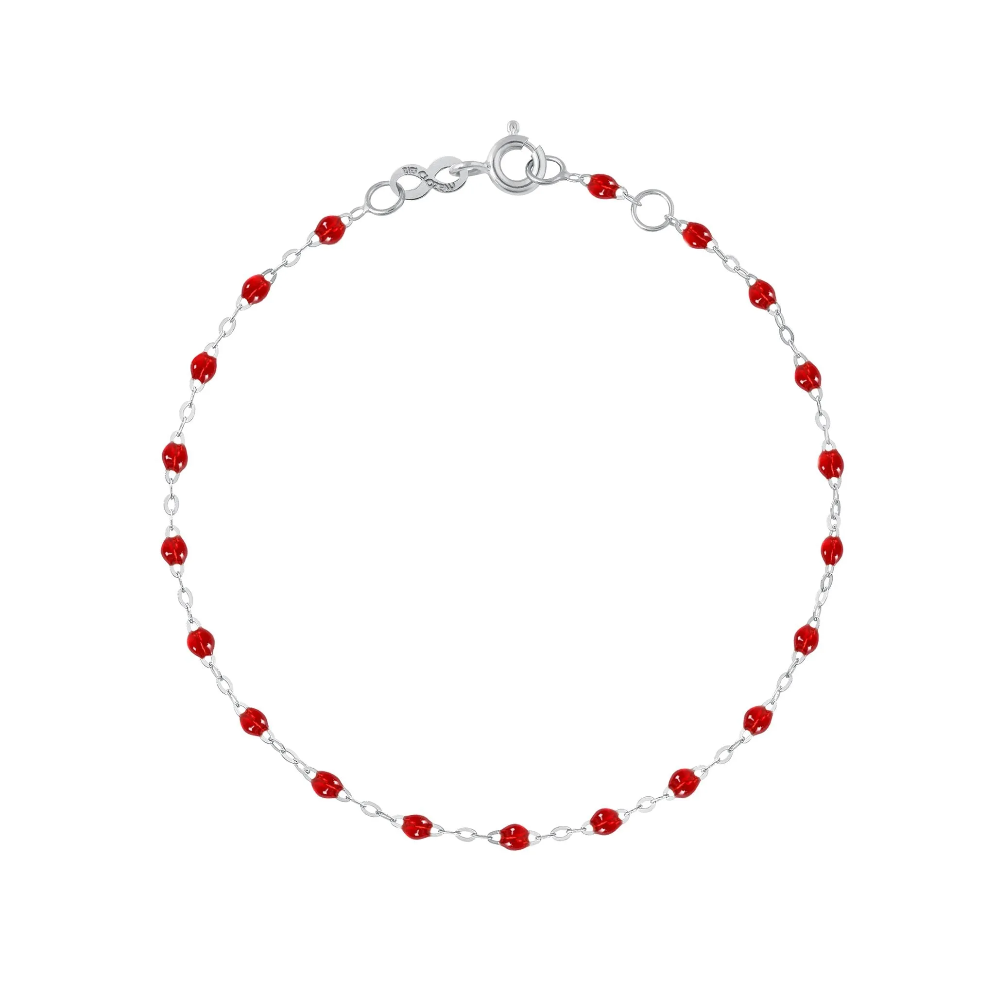 Classic Gigi Ruby bracelet, White Gold, 6.7"