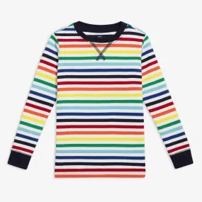 Clearance kids organic pj top in rainbow