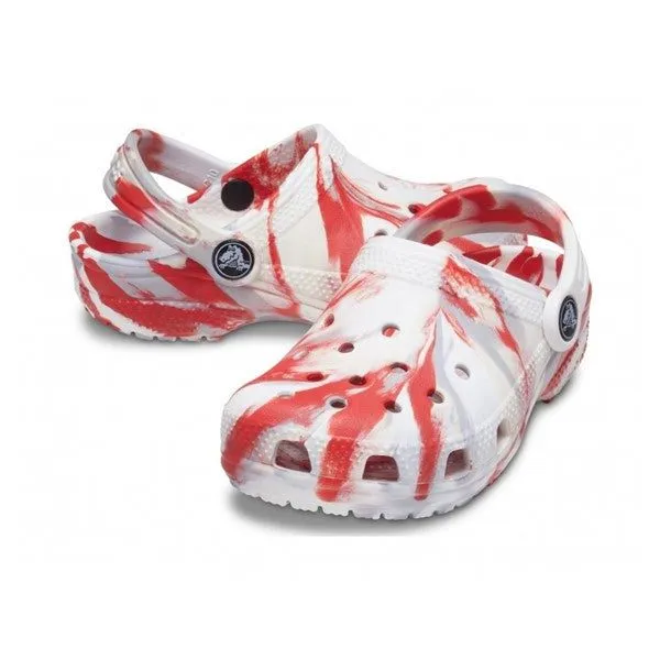 CROCS CLASSIC MARBLED CLOGS _PRESCHOOL