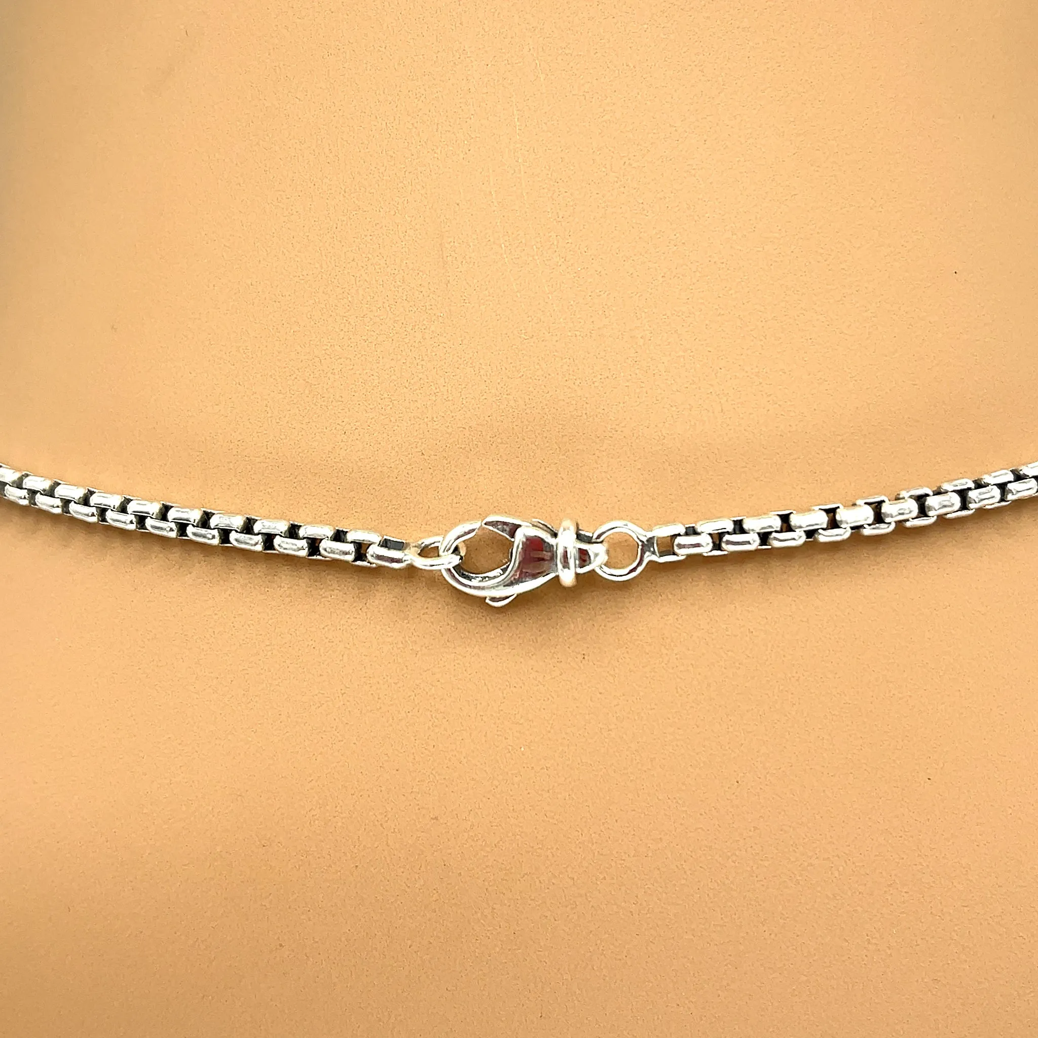 David Yurman Diamond Cookie Pendant Necklace