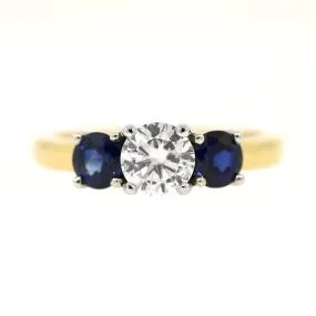 Diamond and Sapphire Ring