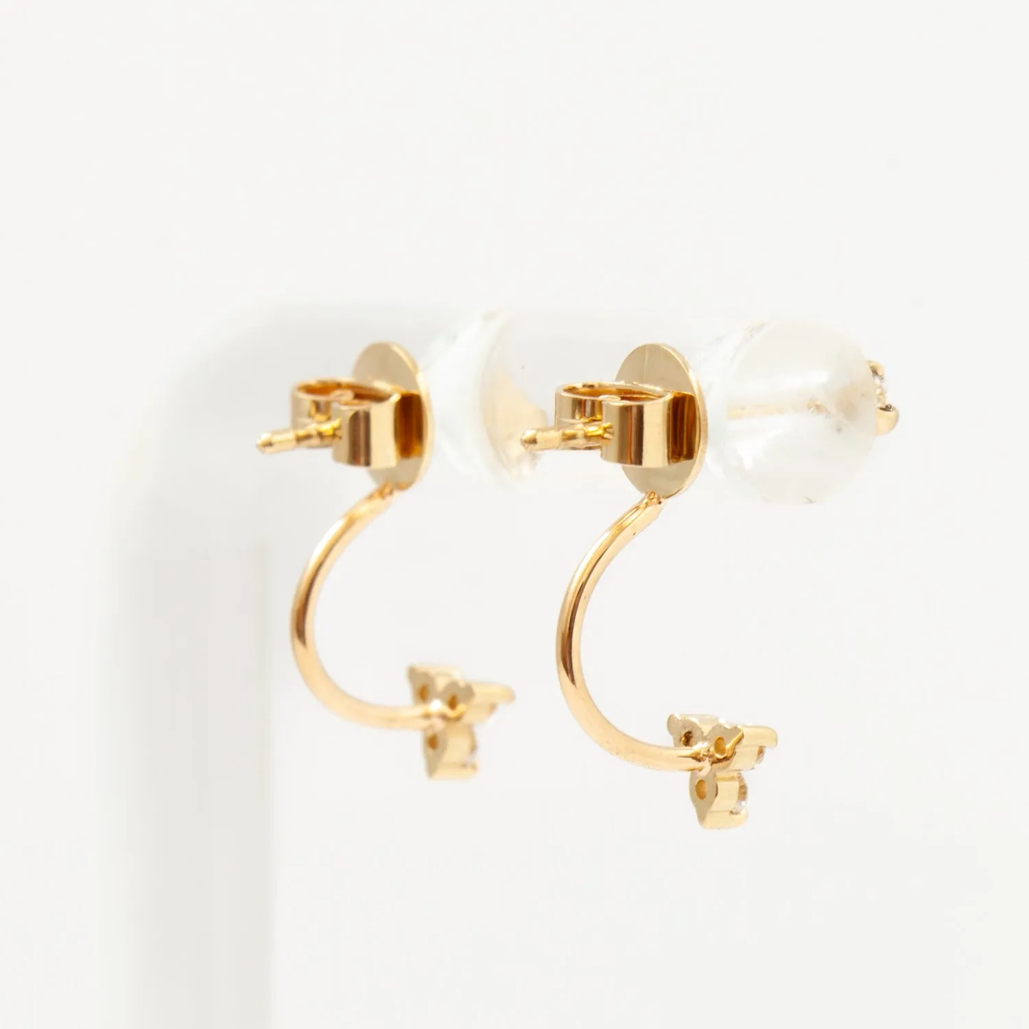 Diamond Studs with Diamond Trio Jacket