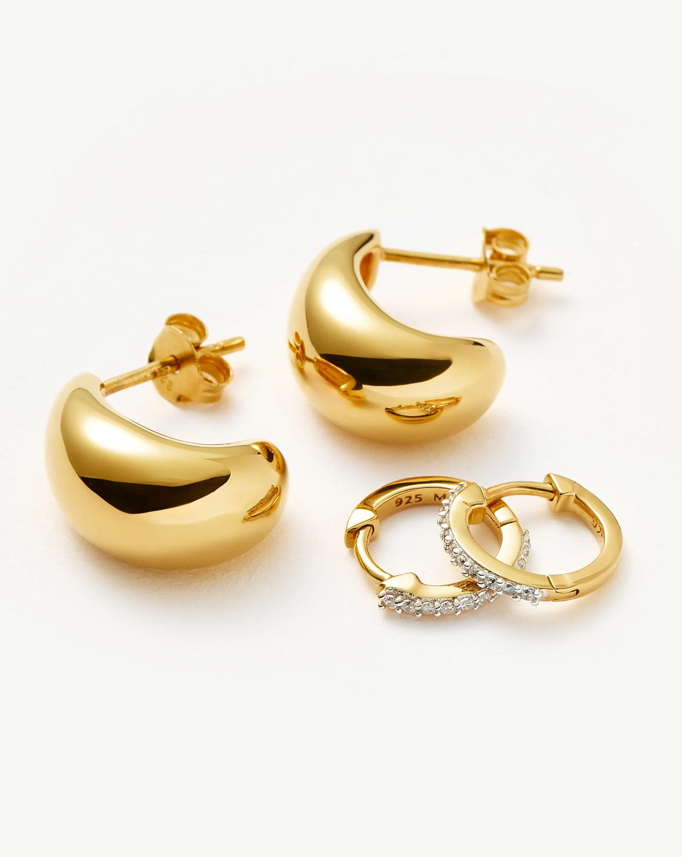 Dome Pave Earring Set