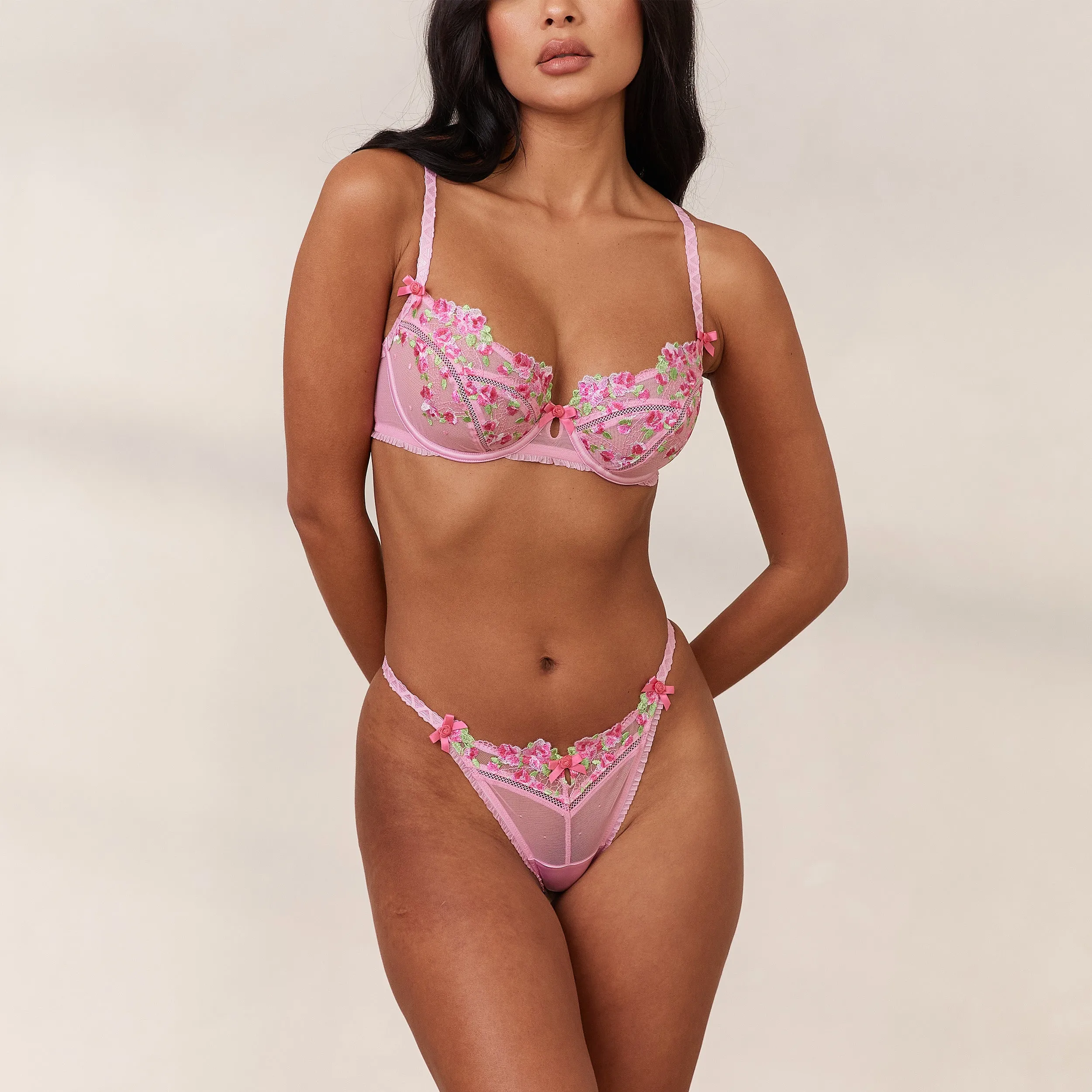 Eden Balcony Bra - Pink