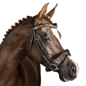 Flexible Fit Premium Havana Snaffle Bridle 'Triton'