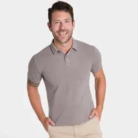 Grey Pique Daily Polo