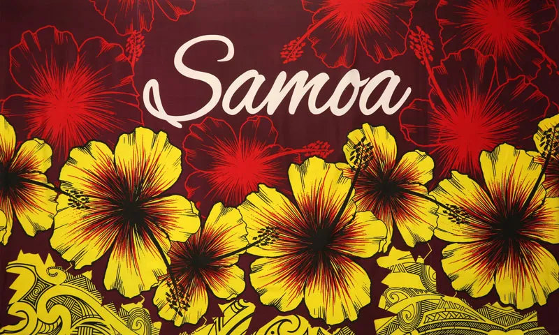 Hibiscus Samoa Sarong