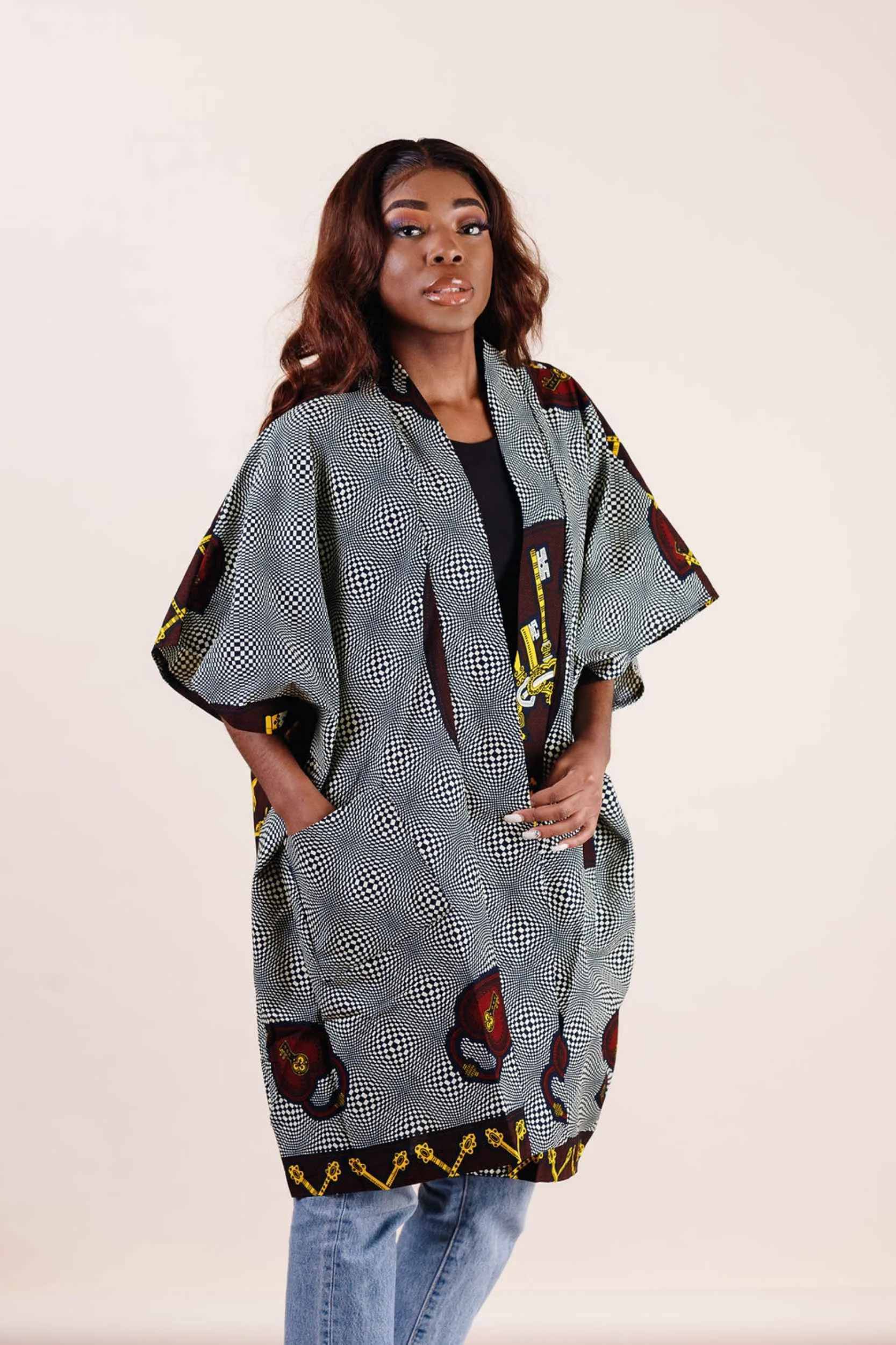 KISMA African Print Kimono Women's Jacket