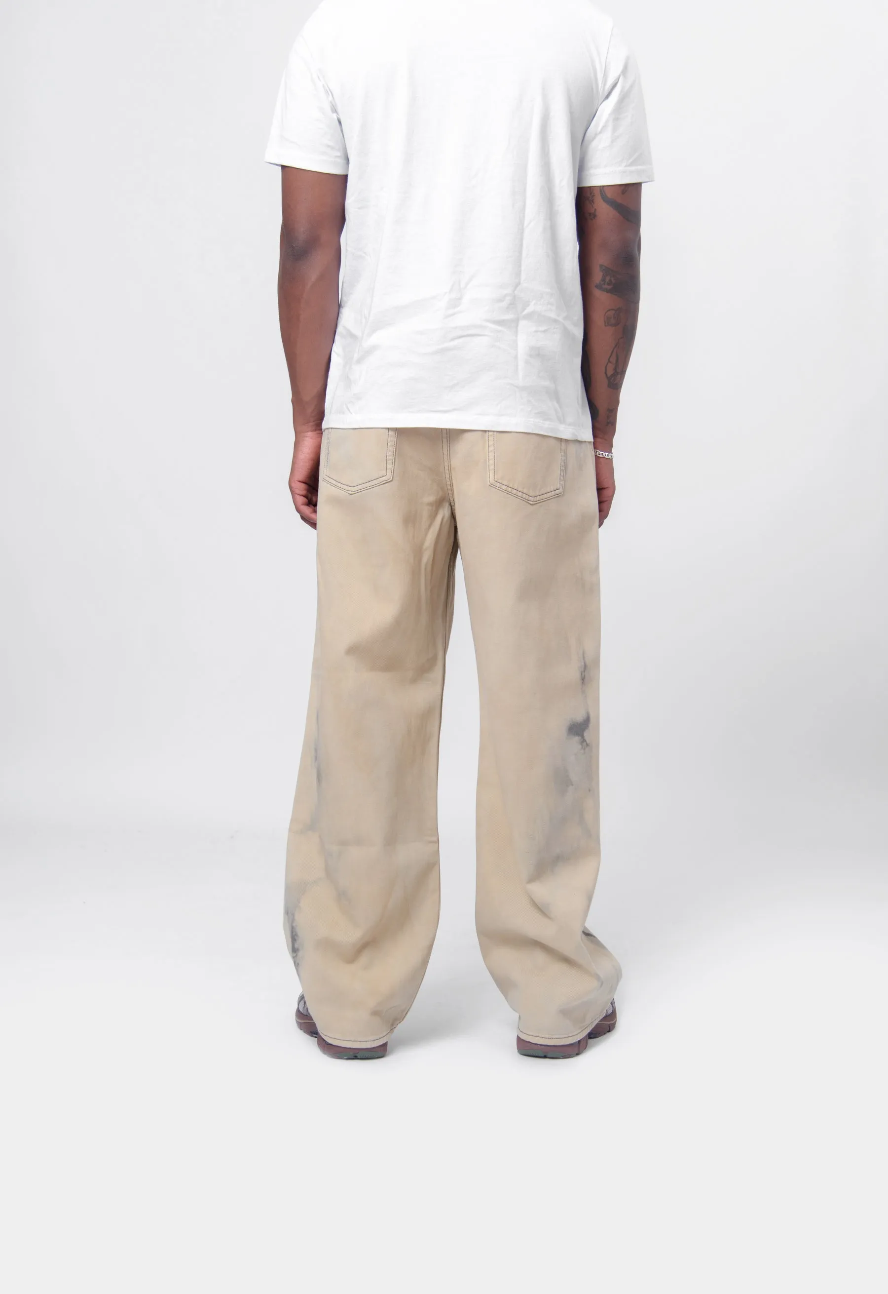 Loose Fit Jeans-1981M Beige/Black FN Smokey