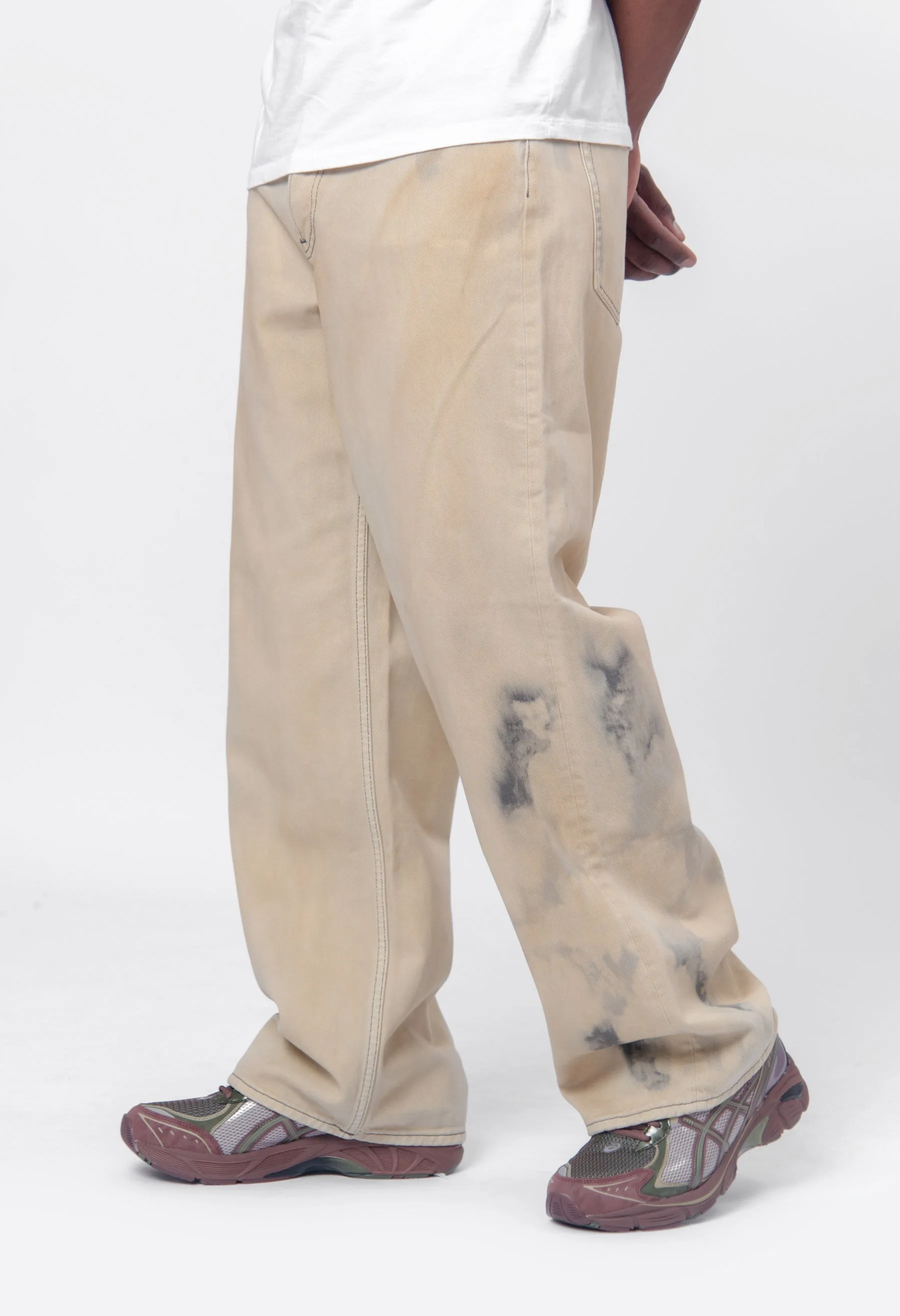 Loose Fit Jeans-1981M Beige/Black FN Smokey