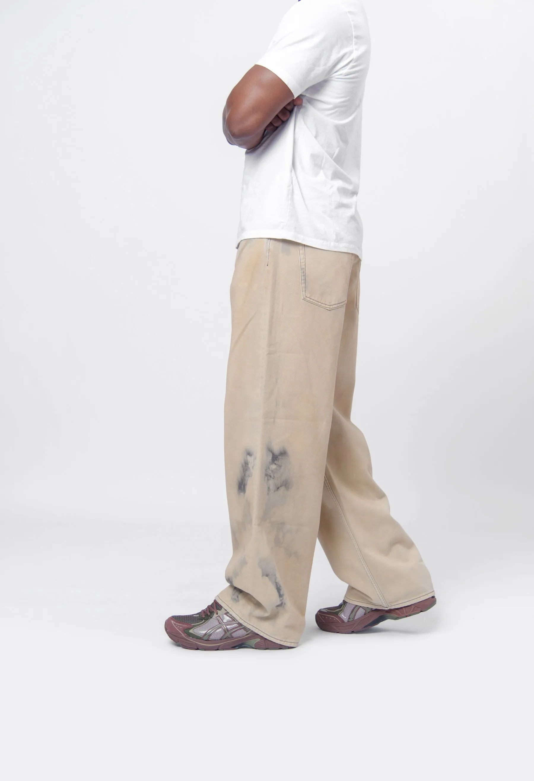 Loose Fit Jeans-1981M Beige/Black FN Smokey