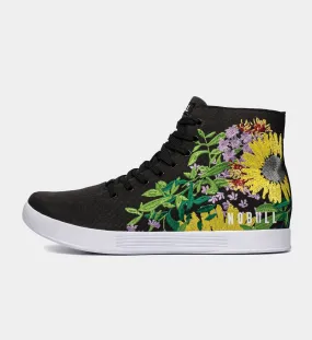 Men's Floral High-Top Canvas Trainer