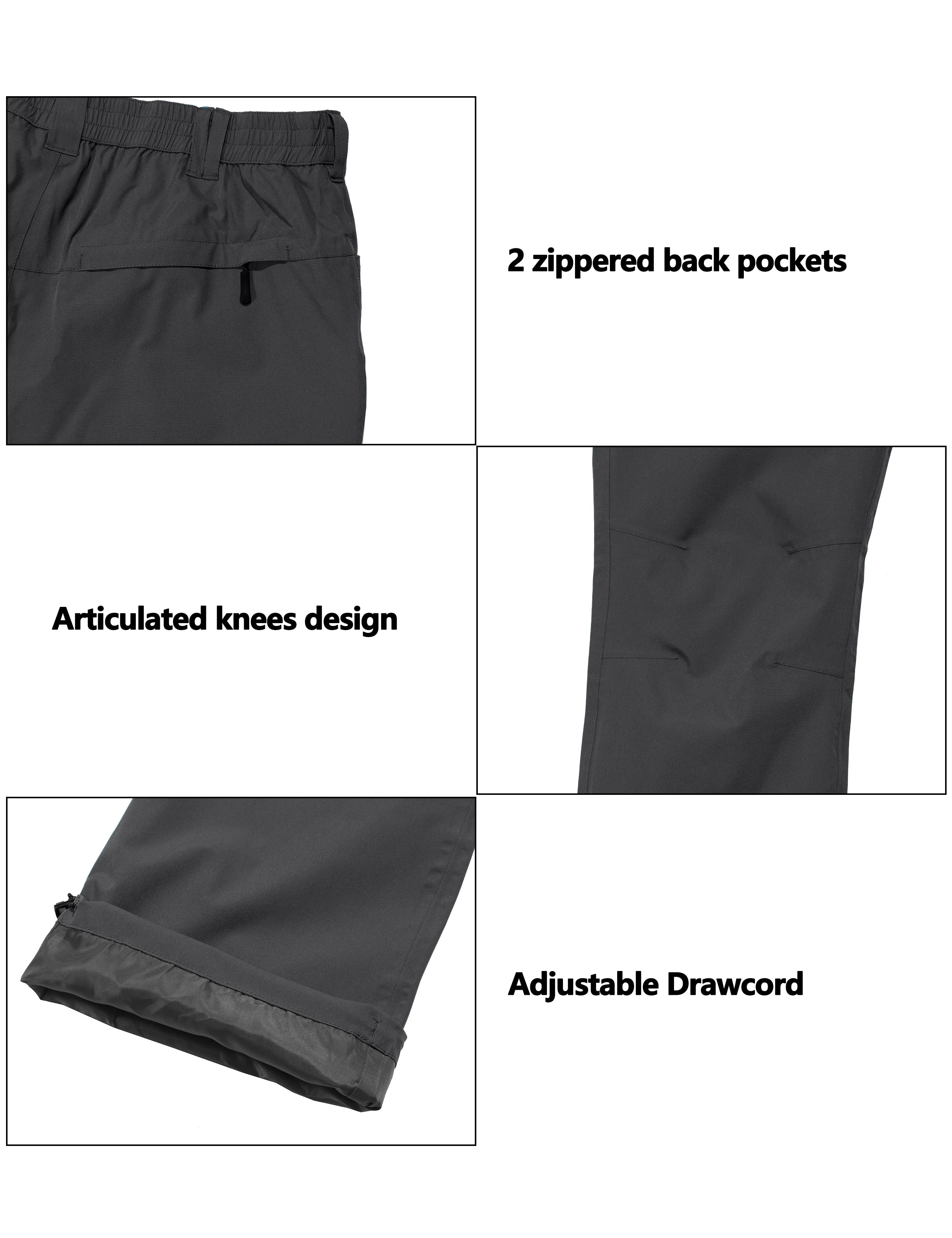 Men's Waterproof Breathable Rain Golf Pants