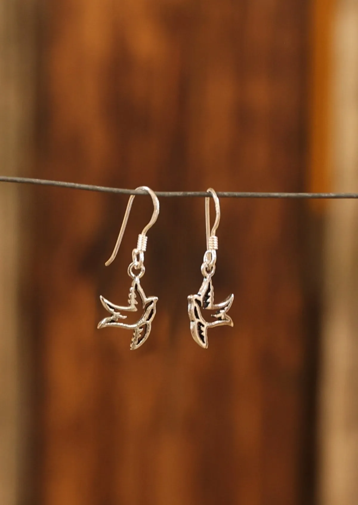 Mini Swift Silver Earrings