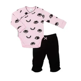 Mini Trendsetter | LS Wrap Bodysuit & Pant Set