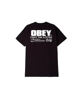 Obey Fight The System Classic Tee - Black