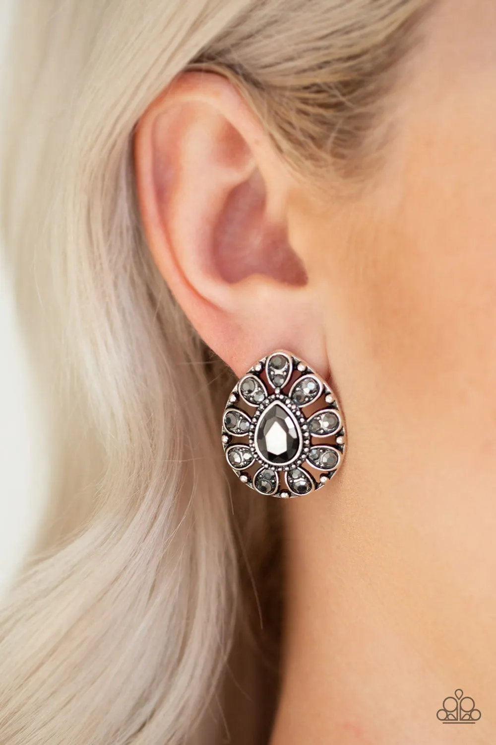 Paparazzi Earring ~ Treasure Retreat - Silver Post Earring