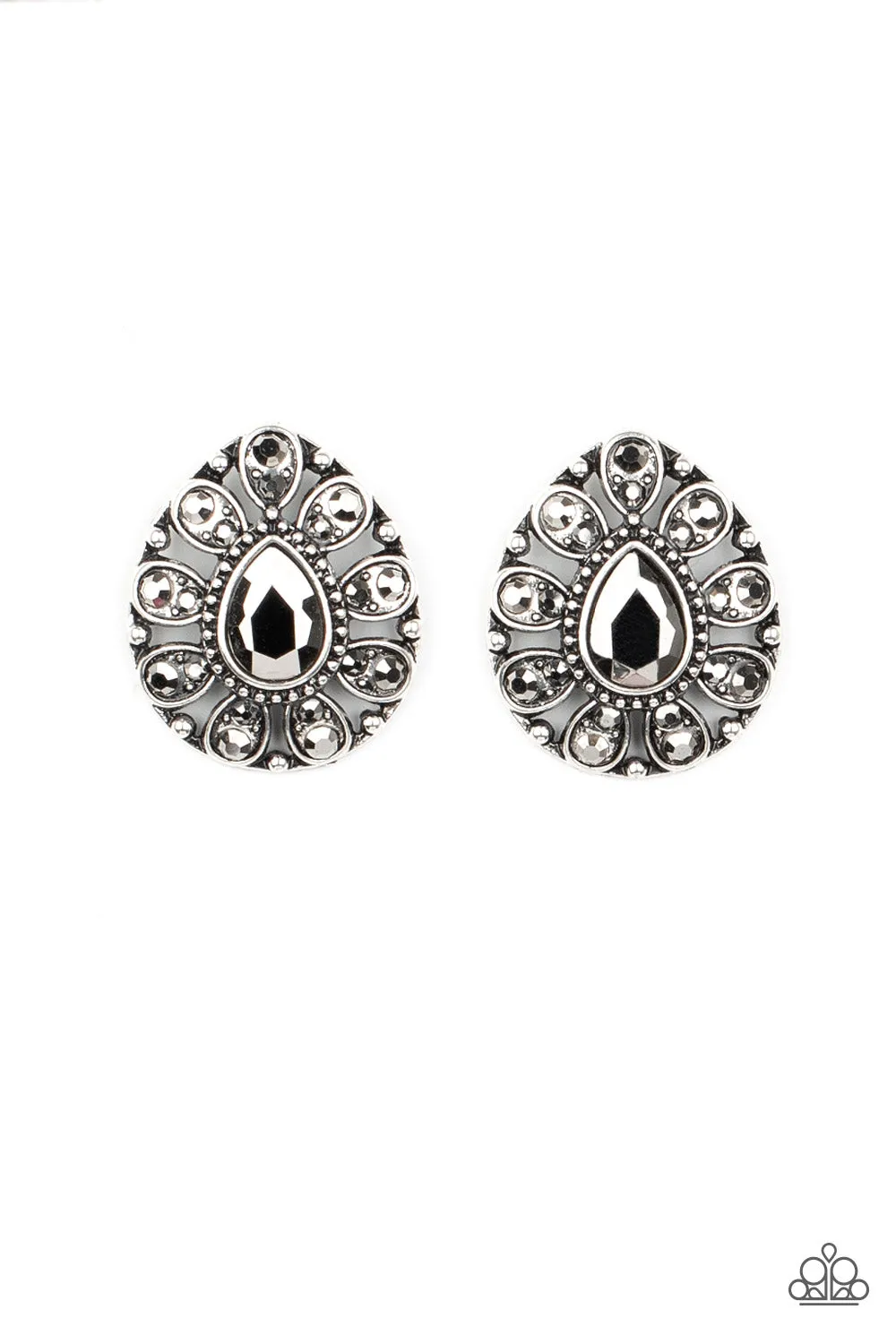 Paparazzi Earring ~ Treasure Retreat - Silver Post Earring