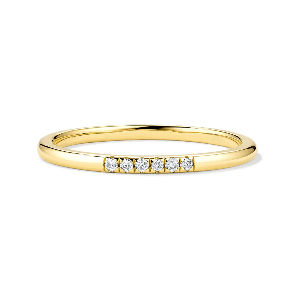 Petite 6 Lab Grown Diamond Line Ring