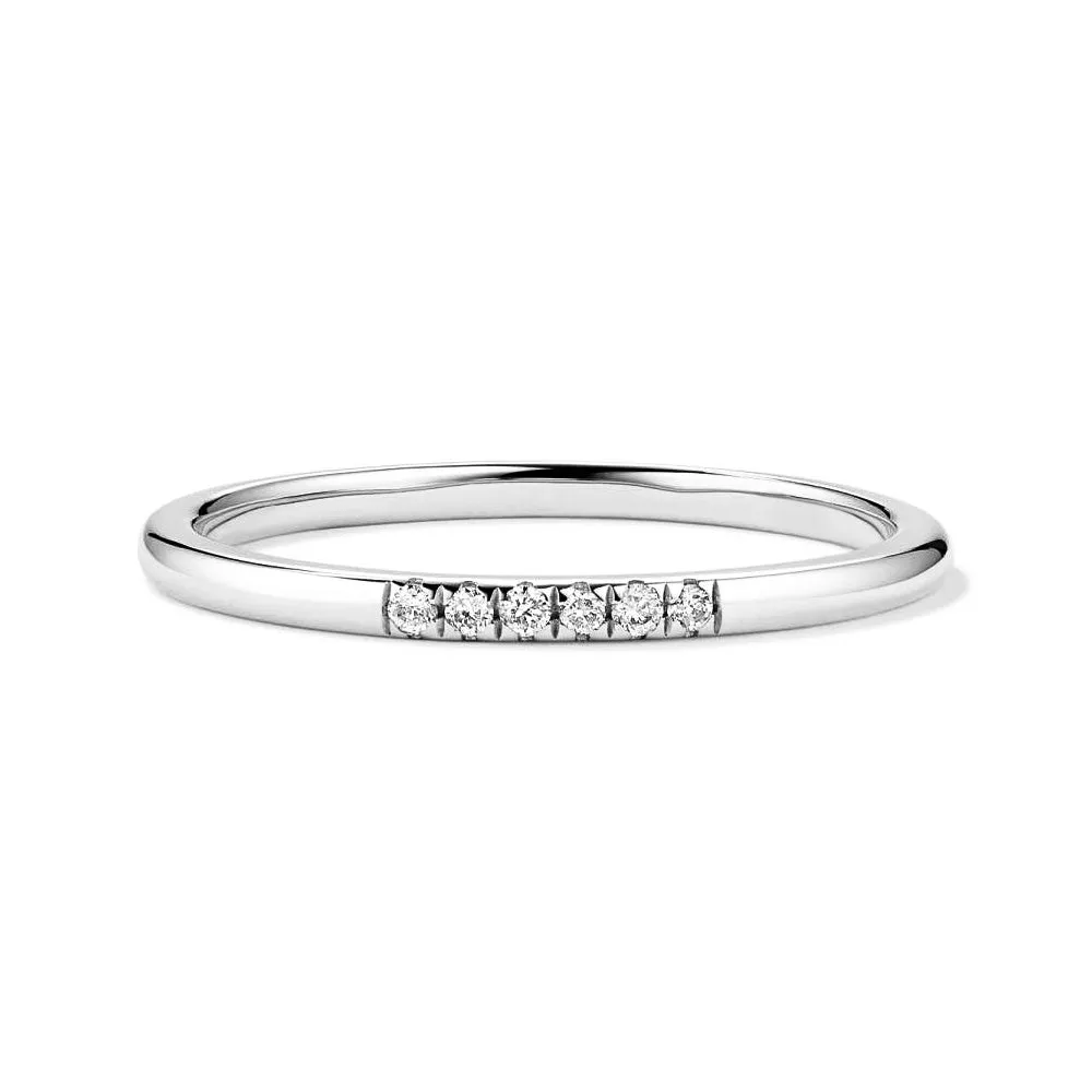 Petite 6 Lab Grown Diamond Line Ring