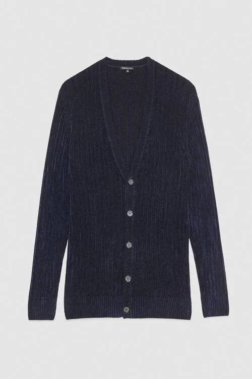 Royal Navy/Blue Viscose blend Cardigan