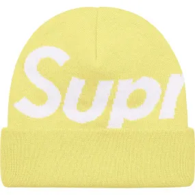 Supreme Big Logo Beanie (Yellow)