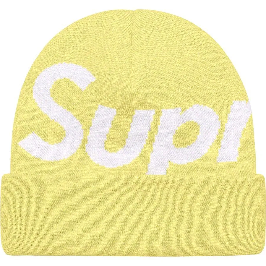 Supreme Big Logo Beanie (Yellow)