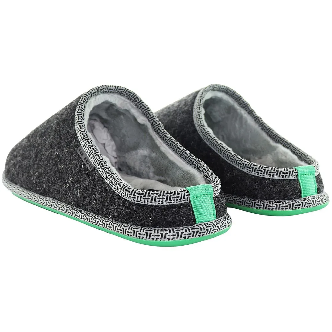 Ted Baker Simmons Felt Mulet Mens Grey Slippers