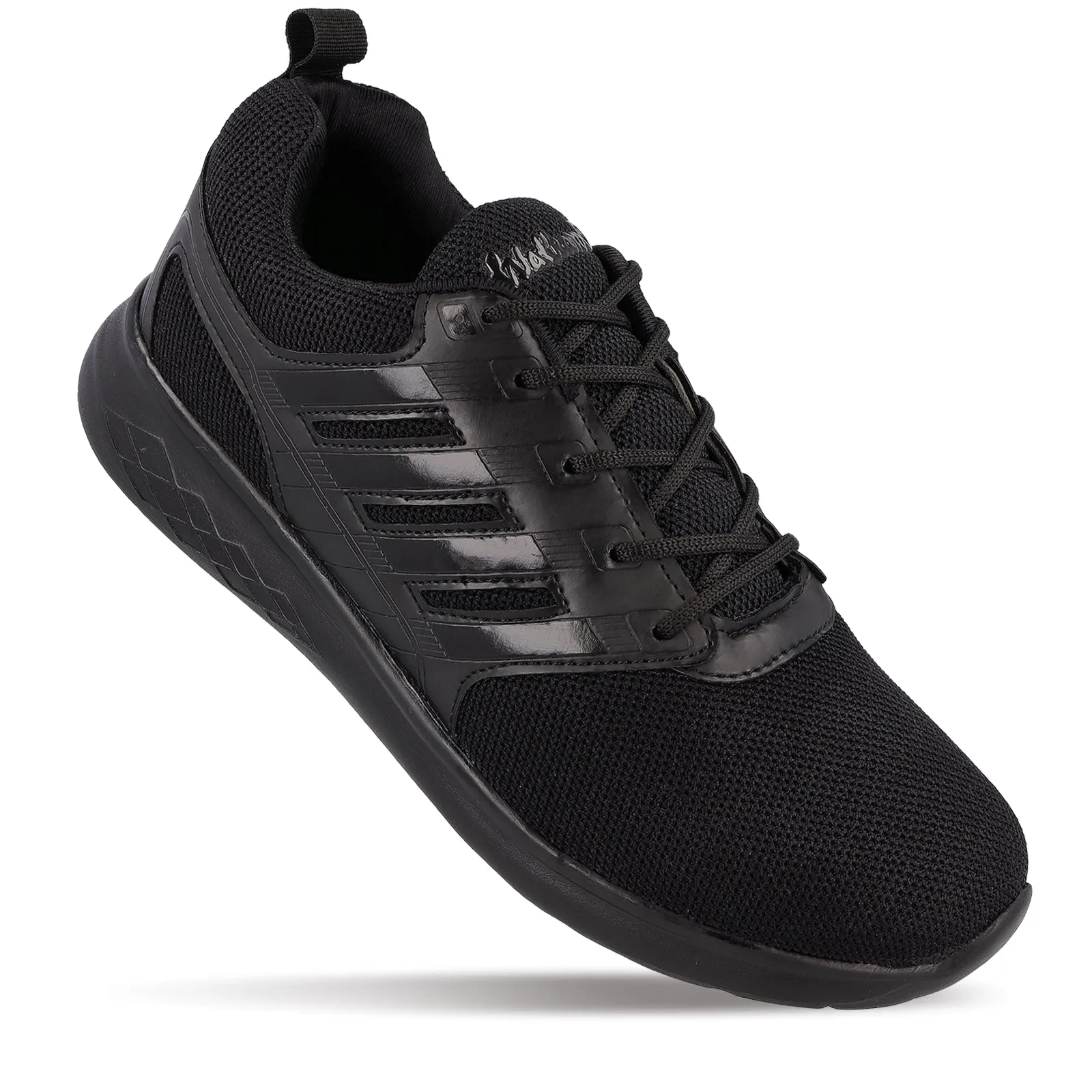 Walkaroo Men Lace-up Training Shoes - WS3008 Black Black